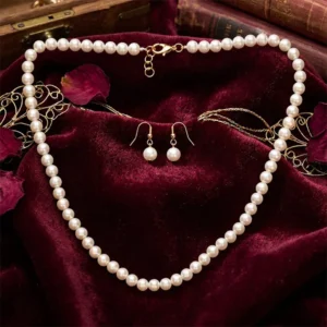 Classic Shell Pearl Necklace Set