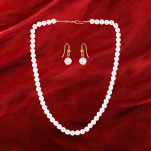 Imitation Swarovski Pearl Necklace Set
